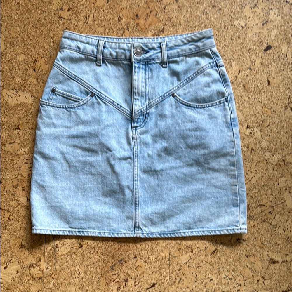 Sandro Denim Mini Skirt